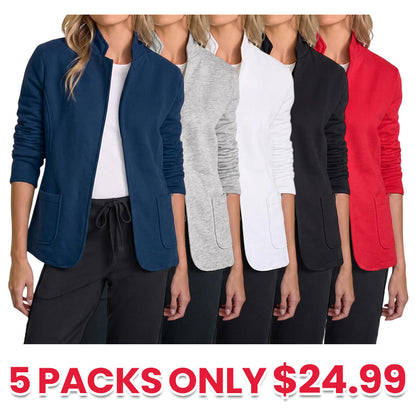 Women's Stand-Collar Sweat-Style Blazer