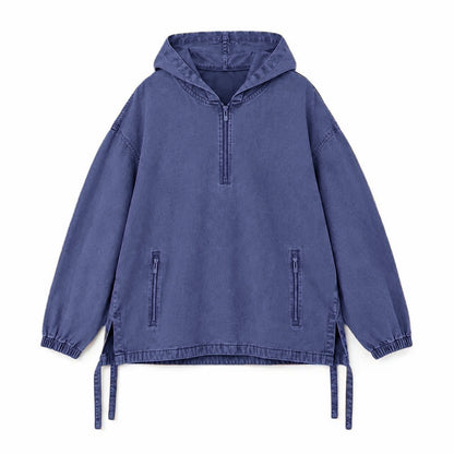 Unisex Cotton Washed Denim Hoodie