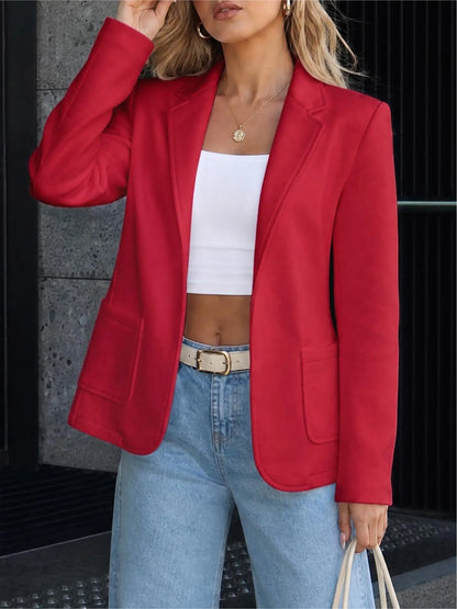 Women's Stand-Collar Sweat-Style Blazer