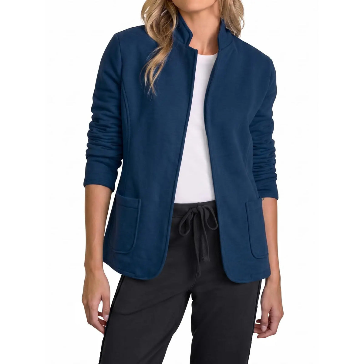 Women's Stand-Collar Sweat-Style Blazer