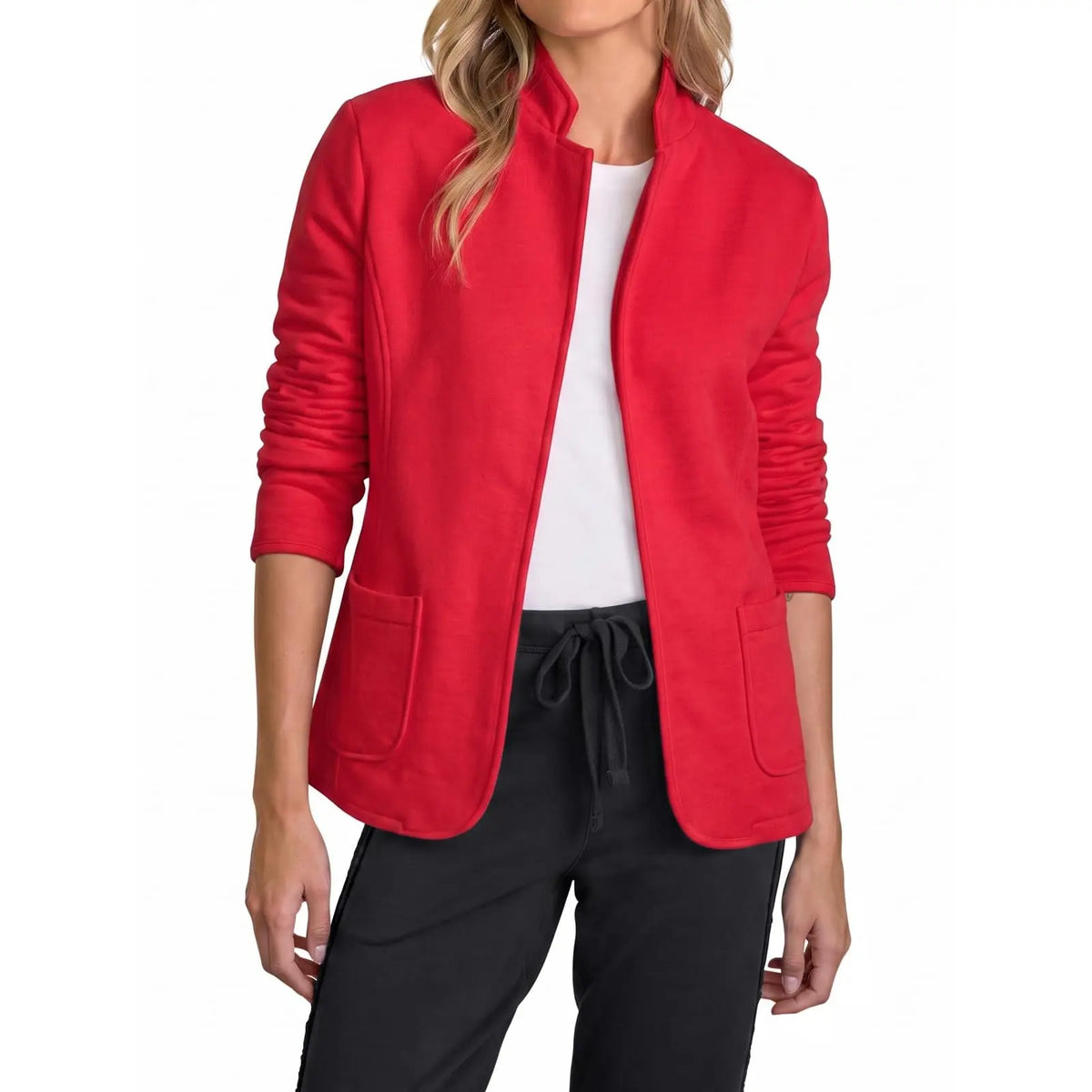 Women's Stand-Collar Sweat-Style Blazer