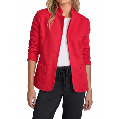 Women's Stand-Collar Sweat-Style Blazer